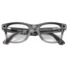 Умные очки Ray-Ban Meta* Wayfarer Gen 2 Shiny Transparent Grey, Фотохромные линзы Clear to Sapphire Transitions (RW4012), размер M